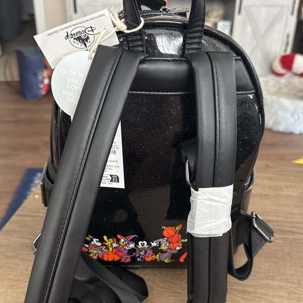 Disney Loungefly Halloween Mickey & Friends Haunted House Mini Backpack NWT - Picture 3 of 5